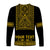 (Custom Personalised) Polynesian Long Sleeve Shirt Dashiki With Polynesian Tattoo Royal Golden Version LT14 - Polynesian Pride