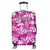 (Custom Personalised) Hawaii Luggage Cover Ukulele Tropical Beach Palm Trees And Hibiscus Ver.07 LT14 Pink - Polynesian Pride