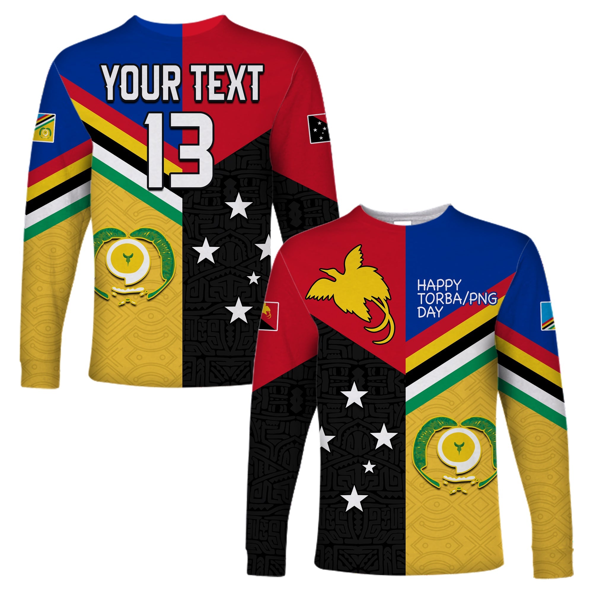 (Custom Text and Number) Torba PNG Day Long Sleeve Shirt 2022 Simple Polynesia LT13 Unisex Art - Polynesian Pride