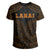 Hawaiian Kanaka Map Polynesian Lanai T Shirt Orange Brad Style - Polynesian Pride