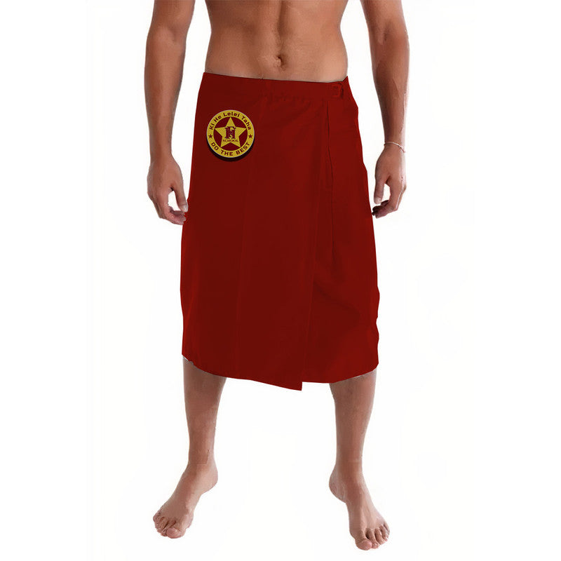 Tonga Niuafoou High School Lavalava Original Style Maroon LT8 Maroon - Polynesian Pride