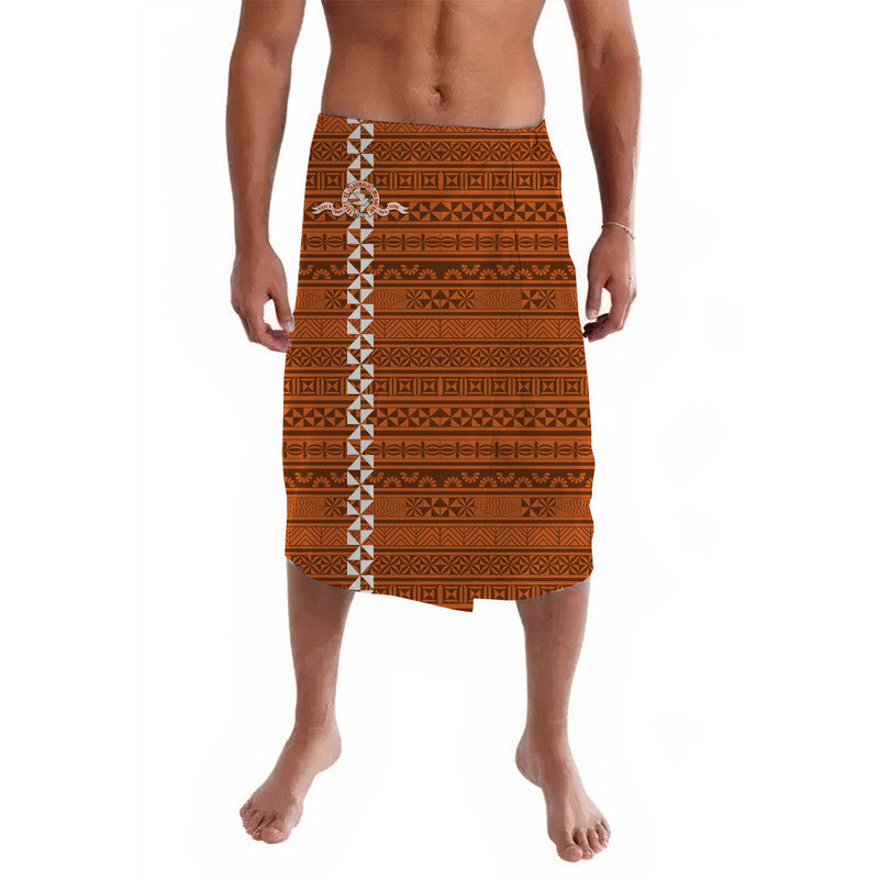 Tonga Tailulu College Lavalava Simple Tongan Style Orange LT8 Orange - Polynesian Pride