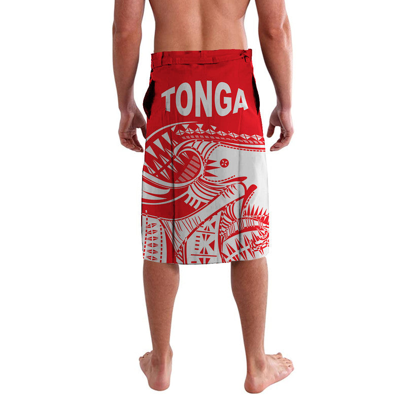 Tonga Lavalava Youthful Dynamic Red White Color LT8 - Polynesian Pride