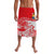 Tonga Lavalava Youthful Dynamic Red White Color LT8 - Polynesian Pride