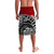 Tonga Lavalava Ethnic Style With Round Black White Pattern LT8 - Polynesian Pride