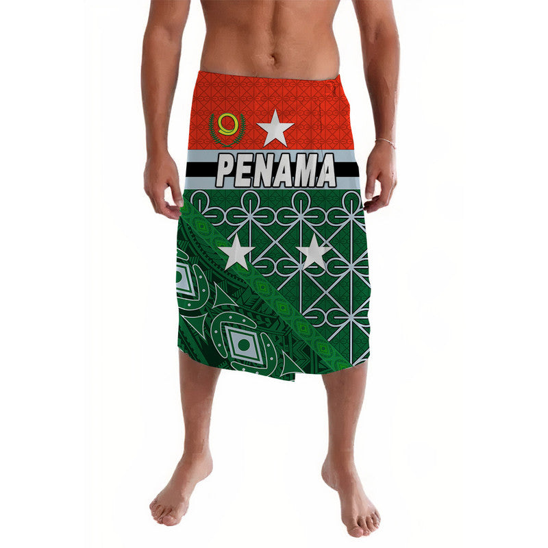 Penama Province Lavalava Vanuatu Pattern Unique Style LT8 Green - Polynesian Pride