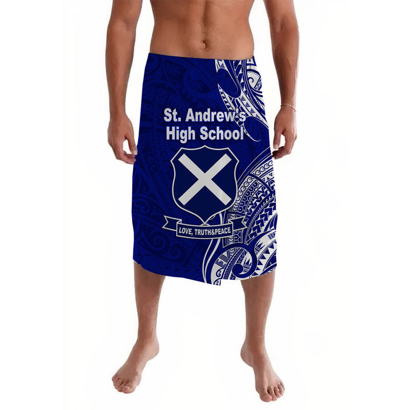 Tonga St. Andrew s High School Lavalava Simple Style LT8 Blue - Polynesian Pride