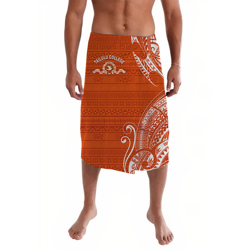 Tonga Tailulu College Lavalava Simple Vibes LT8 Orange - Polynesian Pride