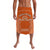 Tonga Tailulu College Lavalava Unique Style LT8 Orange - Polynesian Pride