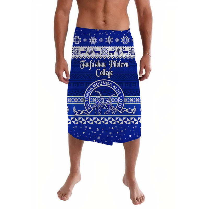 Tonga Taufa ahau Pilolevu College Christmas Lavalava Simple Style LT8 Blue - Polynesian Pride