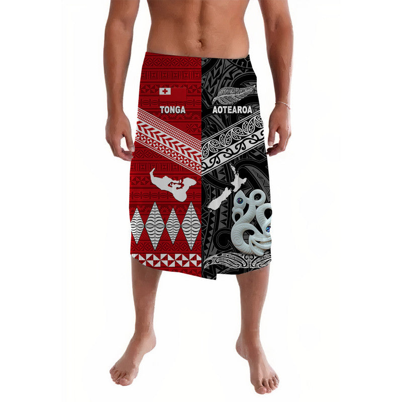 New Zealand Maori Aotearoa Tonga Polynesian Together Lavalava Black LT8 - Polynesian Pride