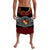 Custom Tonga Lavalava Emancipation Day Tupenu Independence Day Fancy Kahoa Heilala Flower Black Red LT8 Black - Polynesian Pride