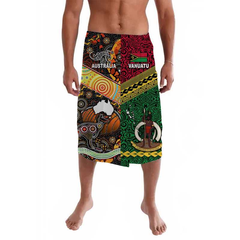 Vanuatu And Australia Lavalava Together LT8 Red - Polynesian Pride