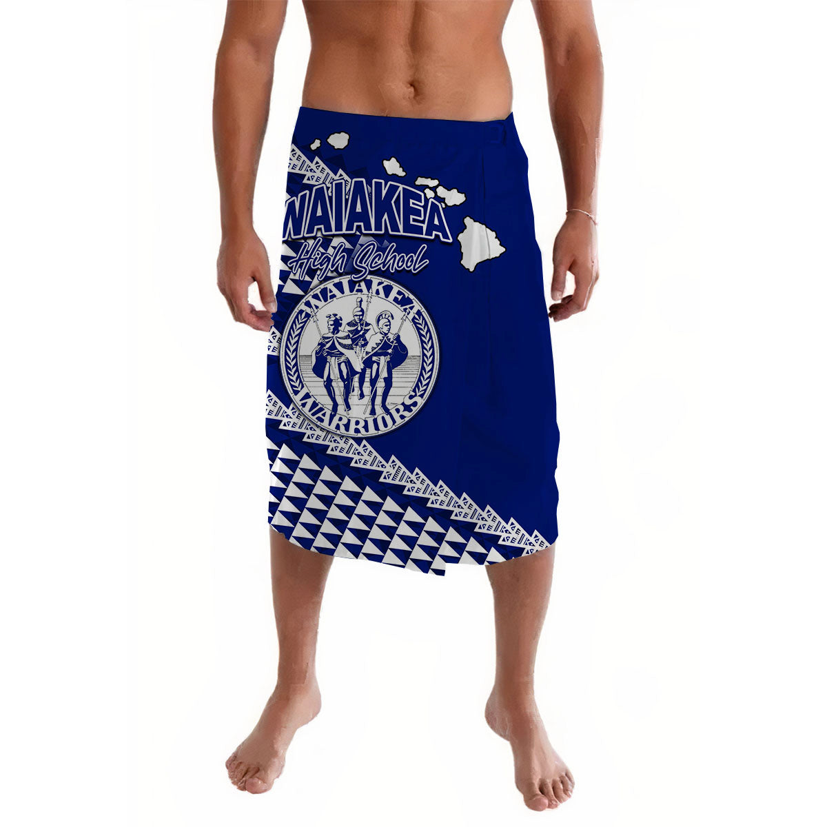 Waiakea High School Hawaii Lavalava LT6 Lavalava Blue - Polynesian Pride