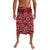 Festival in Fiji Hibiscus Lavalava with Hibiscus Red LT6 Lavalava Red - Polynesian Pride