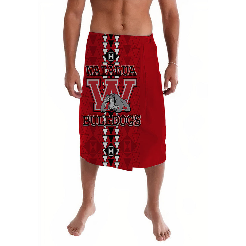 Hawaii Waialua Bulldogs High Mix Kakau Lavalava LT6 Red - Polynesian Pride