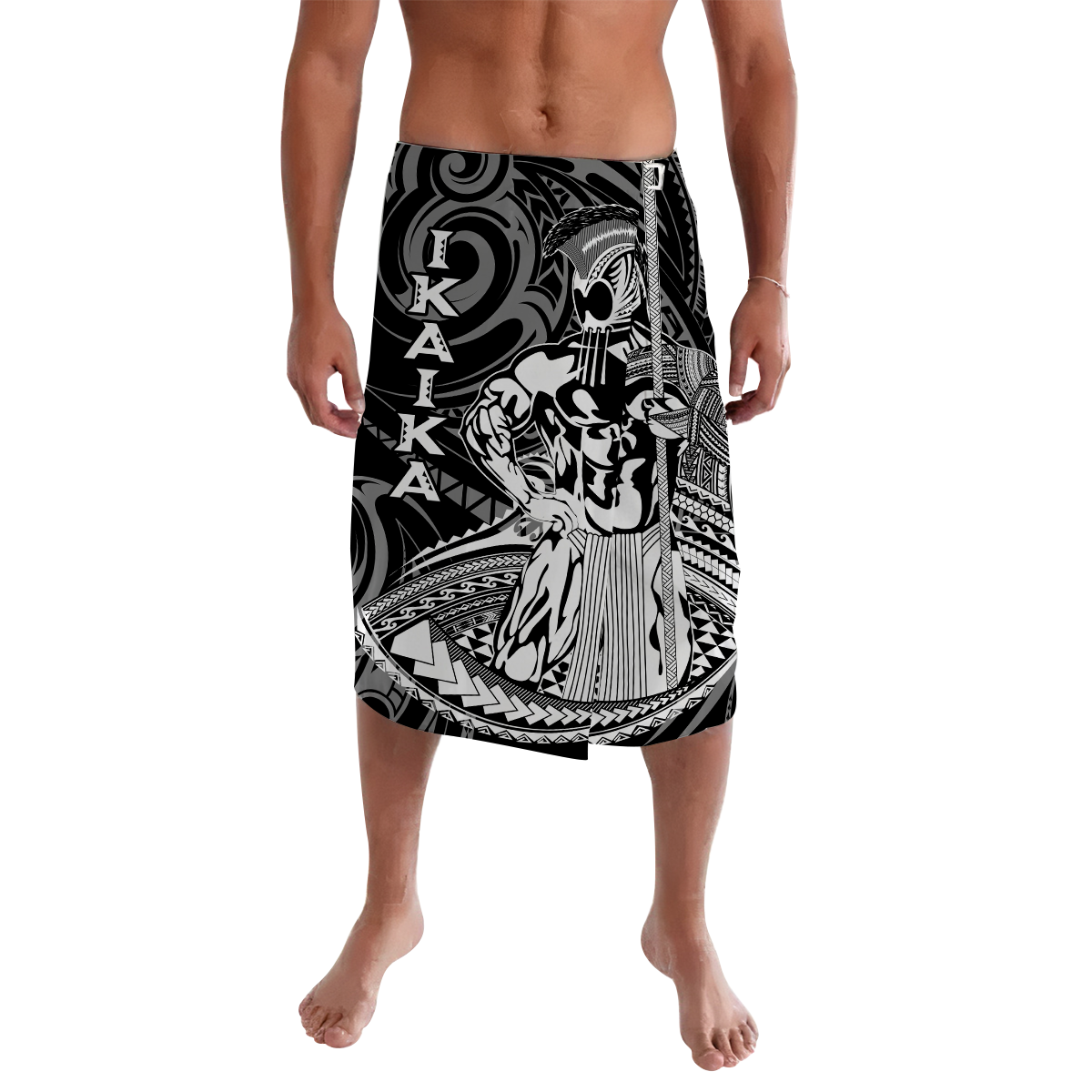 Hawaii Ikaika Warrior Lavalava LT2 BLACK - Polynesian Pride LLC