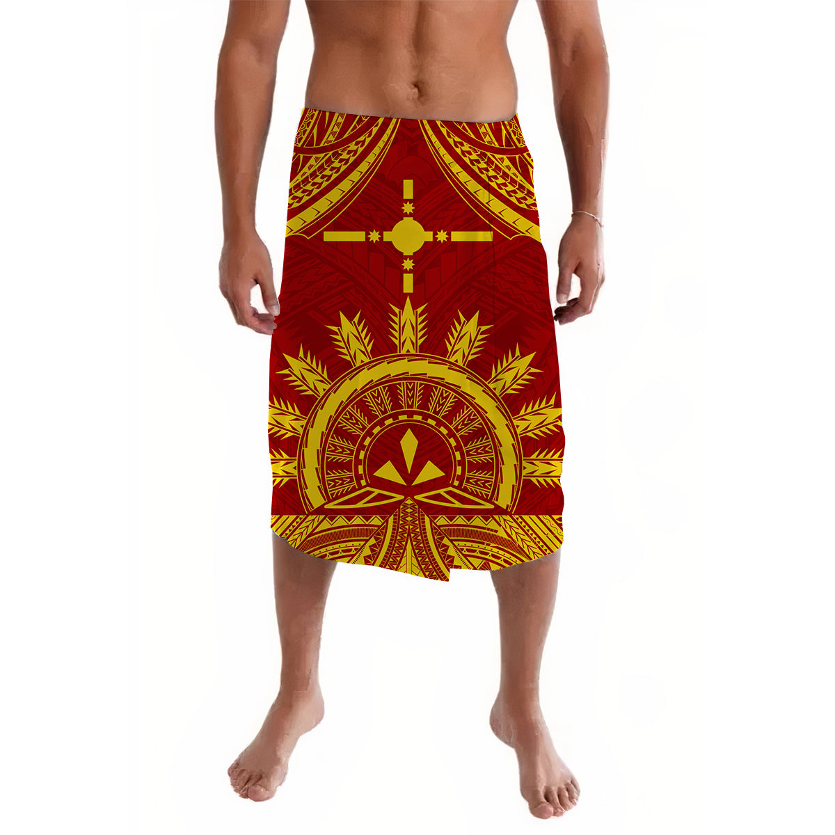 Rotuma Fiji Bula Lavalava LT6 Lavalava Red - Polynesian Pride