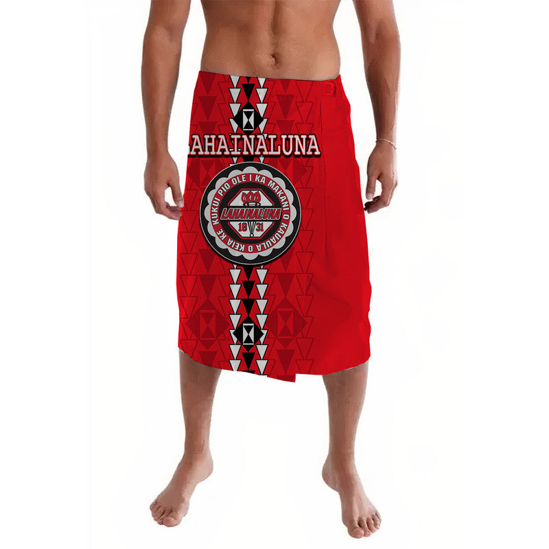 Hawaii Lahainaluna High Mix Kakau Lavalava LT6 Red - Polynesian Pride