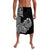 Hawaii Kakau Lavalava Polynesian Floral Tribal Black Version LT9 Black - Polynesian Pride