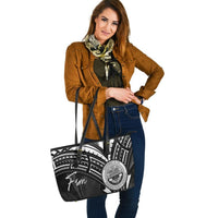 Federated States of Micronesia Leather Tote - Cross Style - Polynesian Pride
