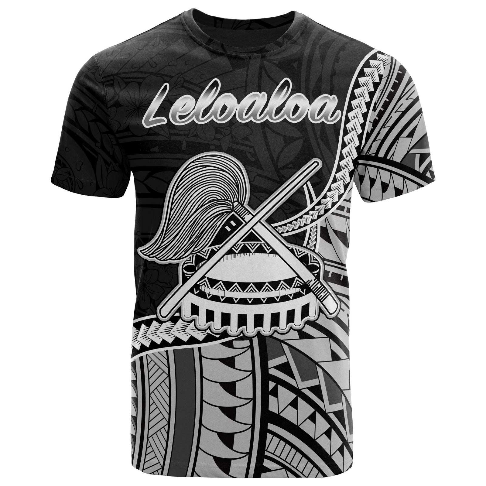 American Samoa T Shirt Leloaloa Polynesian Patterns Unisex Black - Polynesian Pride