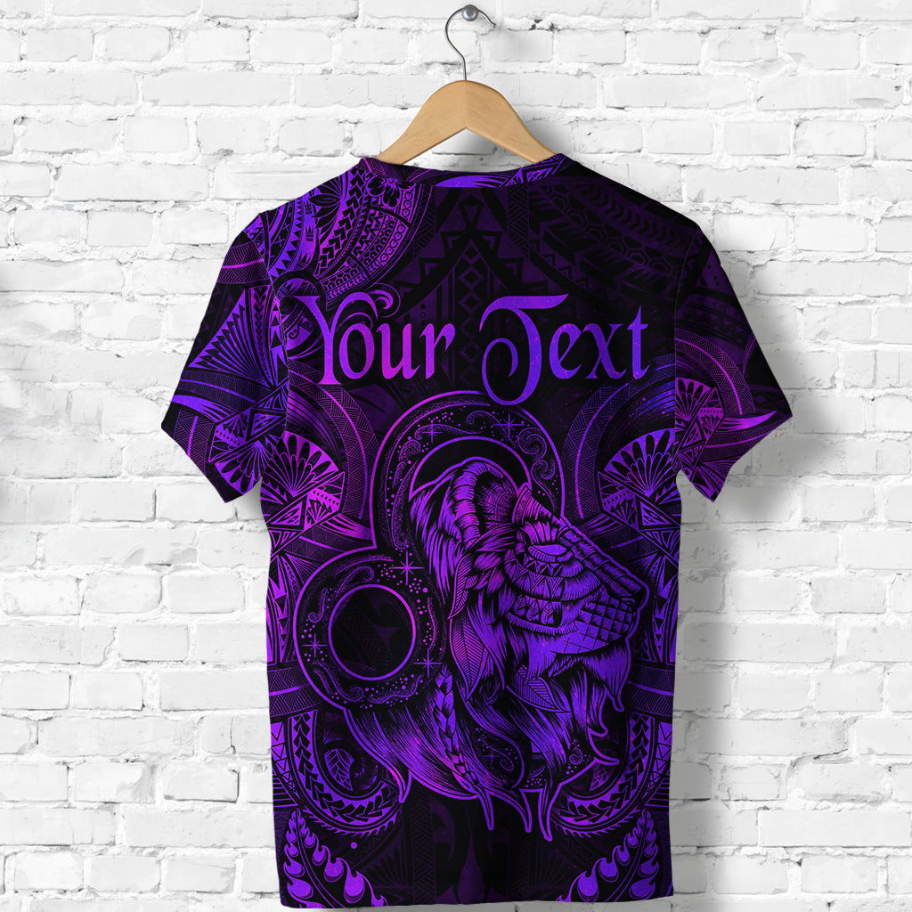 Custom Leo Zodiac Polynesian T Shirt Unique Style Purple LT8 - Polynesian Pride