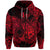 Leo Zodiac Polynesian Zip Hoodie Unique Style Red LT8 - Polynesian Pride