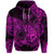 Custom Leo Zodiac Polynesian Zip Hoodie Unique Style Pink LT8 - Polynesian Pride