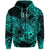 Leo Zodiac Polynesian Zip Hoodie Unique Style Turquoise LT8 - Polynesian Pride