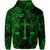 Custom Libra Zodiac Polynesian Zip Hoodie Unique Style Green LT8 - Polynesian Pride