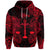 Custom Libra Zodiac Polynesian Hoodie Unique Style Red LT8 - Polynesian Pride