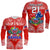 (Custom Personalised) Toa Samoa Polynesian Rugby Long Sleeve Shirt Samoan Flag Red Color LT9 Unisex Red - Polynesian Pride