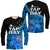 Yap State Day Long Sleeve Shirt Yap Flag and FSM Seal LT9 Unisex Blue - Polynesian Pride