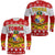 Tonga Christmas Kilisimasi Fiefia Coat Of Arms Long Sleeve Shirt LT9 Unisex Red - Polynesian Pride