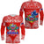 Toa Samoa Polynesian Rugby Long Sleeve Shirt Samoan Flag Red Color LT9 Unisex Red - Polynesian Pride