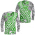 Traditional Polynesian Tribal Tattoo Retro Long Sleeve Shirt Green LT9 Unisex Green - Polynesian Pride