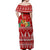 Hawaii Christmas Off Shoulder Long Dress Mele Kalikimaka - Ukulele LT7 - Polynesian Pride