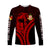 Kolisi Tonga 'Atele Personalised Long Sleeves Shirt Roaring Lion LT7 Unisex Black - Polynesian Pride