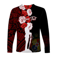 Tonga Long Sleeves Shirt Anzac Day Lest We Forget LT7 - Polynesian Pride