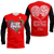 Fiji Valentine Couple Heart Long Sleeve Shirt - LT2 Unisex RED - Polynesian Pride