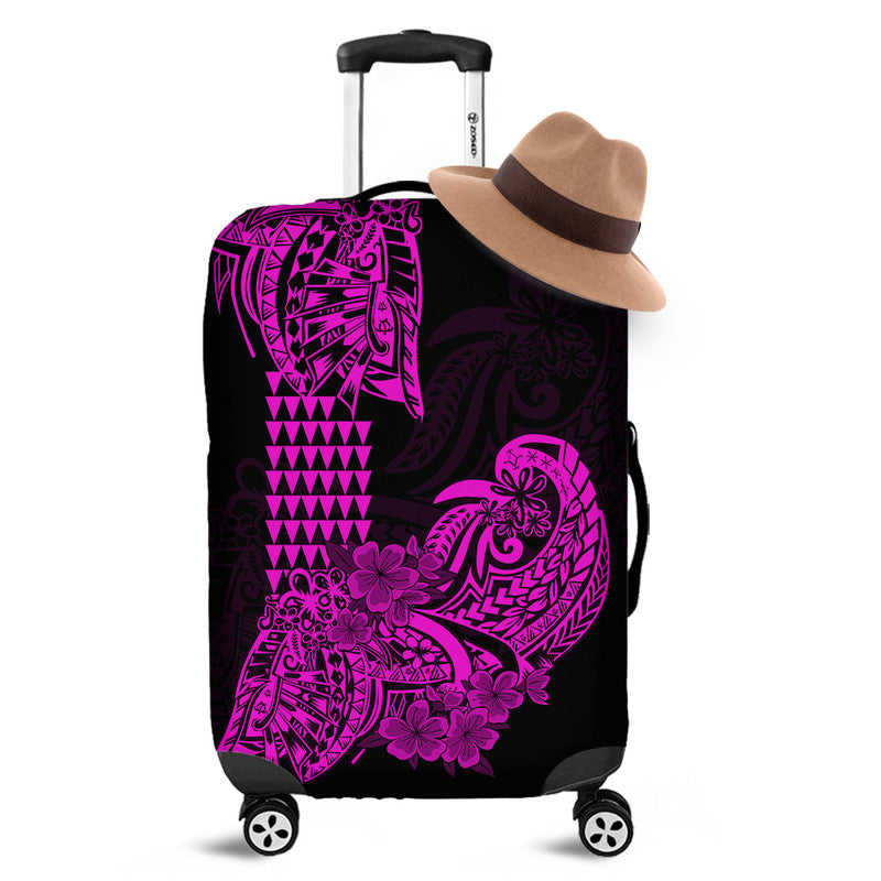 Hawaii Kakau Luggage Cover Polynesian Floral Tribal Purple Version LT9 Purple - Polynesian Pride