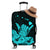 Hawaii Shaka Sign Luggage Cover Turquoise Version LT9 Turquoise - Polynesian Pride