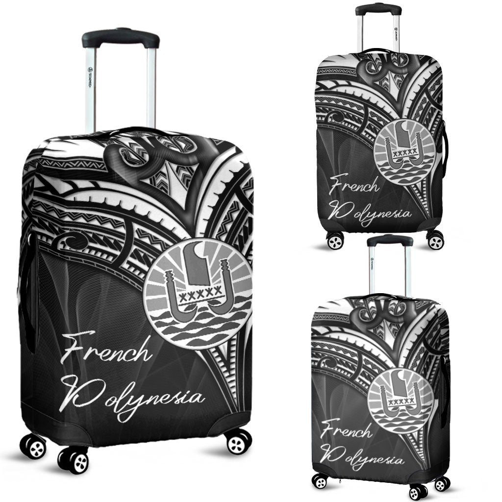 French Polynesia Luggage Covers - Cross Style Black - Polynesian Pride