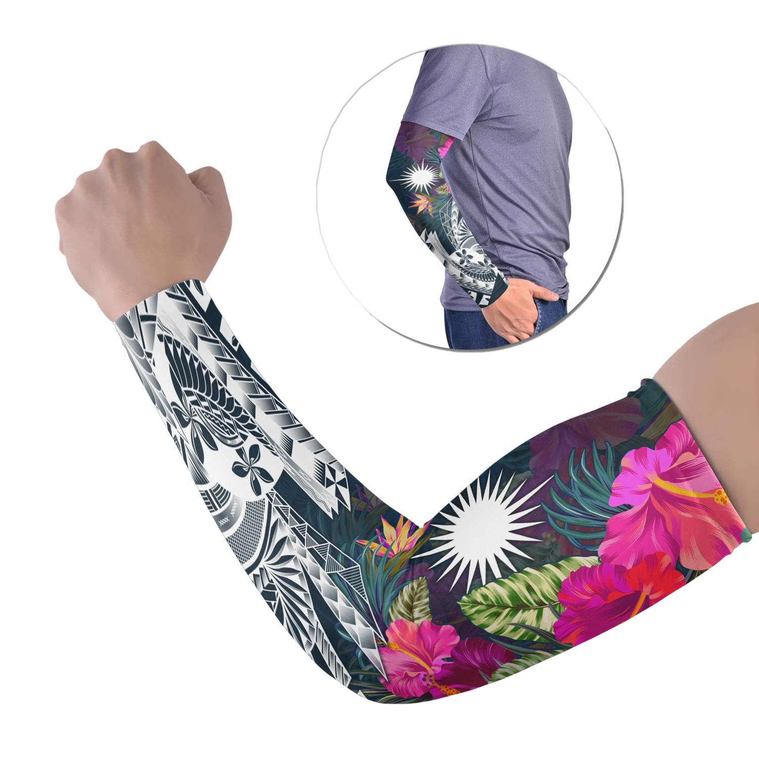 Marshall Arm Sleeve (Set of 2) - Summer Vibes Set of 2 Black - Polynesian Pride