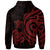 Polynesian Hawaii Zip up Hoodie Red Tentacle Turtle - Polynesian Pride