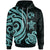 Tonga Polynesian Hoodie Turquoise Tentacle Turtle Unisex Turquoise - Polynesian Pride