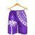 Fiji Rugby Sevens Men Shorts Fijian 7s Tapa Polynesian Purple LT13 - Polynesian Pride