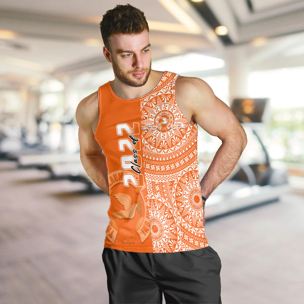 (Custom Text And Number) Tailulu Tonga College Men Tank Top Class Of Year Tongan Ngatu Pattern LT14 - Polynesian Pride