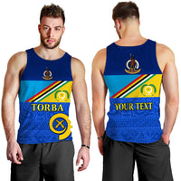 (Custom Personalised) Torba Vanuatu Province Men Tank Top Style Flag LT13 Blue - Polynesian Pride